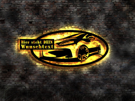 Leuchtschild Aufsteller Aufkleber Car Styling Tuning Firma Firmenschild Neonsign Chiptuning Tuner Turbo Tuning Autopflege Car finish