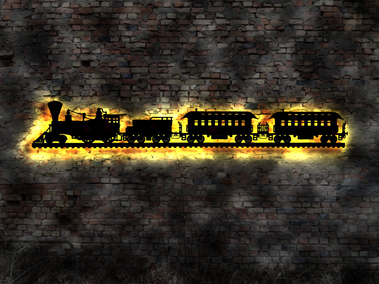 Dampflok Lok Eisenbahn Schild Schaffner Bahnhof Modelleisenbahn no Blechschild Leuchtschild LED Deko Auto Autoaufkleber Schild retro geprägt
