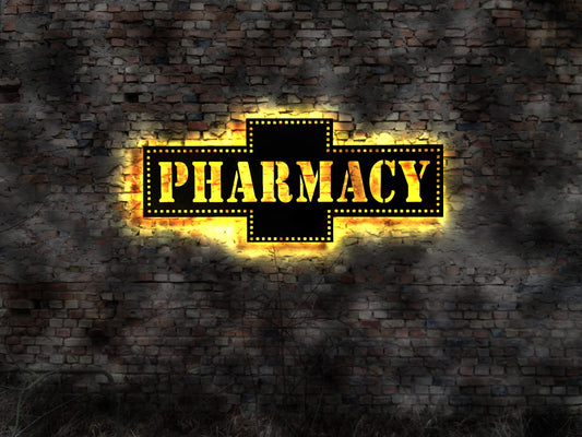 LED Schild Pharma Pharmacy Apotheke Medical sign Health Neon sign Neonreklame  Medizine Medicine Doctor Artz Heiler Apotheke Apotheker