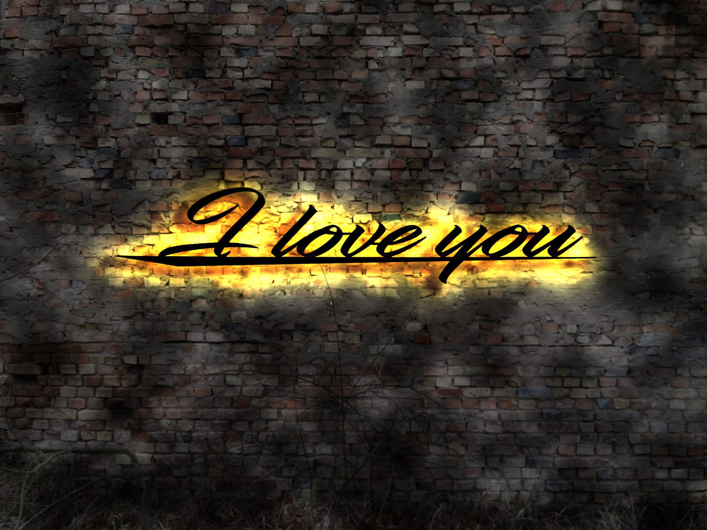 I love you Liebe Liebserklärung Schild no Blechschild Leutschild Neon sign LED Metallschild Holzschild Aufkleber Nachtlicht Küche Herzchen