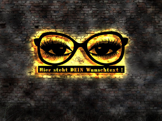 Optiker Brille Augenoptiker Schild Sonnenbrille Augenarzt Aufsteller Display Aufkleber Wandtattoo  Leuchtschild Wandsticker glasses eyes