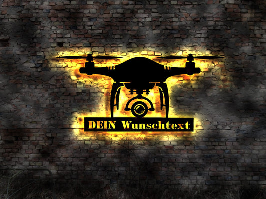 Leuchtreklame LED Schild Fluggerät Heli Hubschrauber Helikopter Pilot Flugschein unbemanntes Flugobjekt Firmenschild Neonreklame
