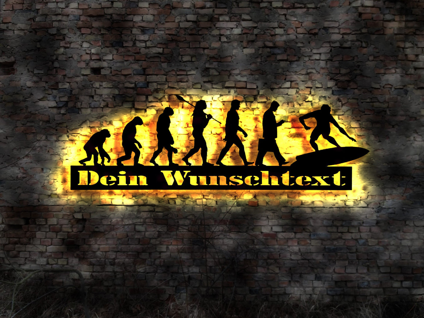 Surfen Surfer surfing Surfbrett Deko Aufkleber Bild Wandtattoo Silhouette Emblem Schild sign Wandtattoo Bild Schild Wanddeko Club Verein