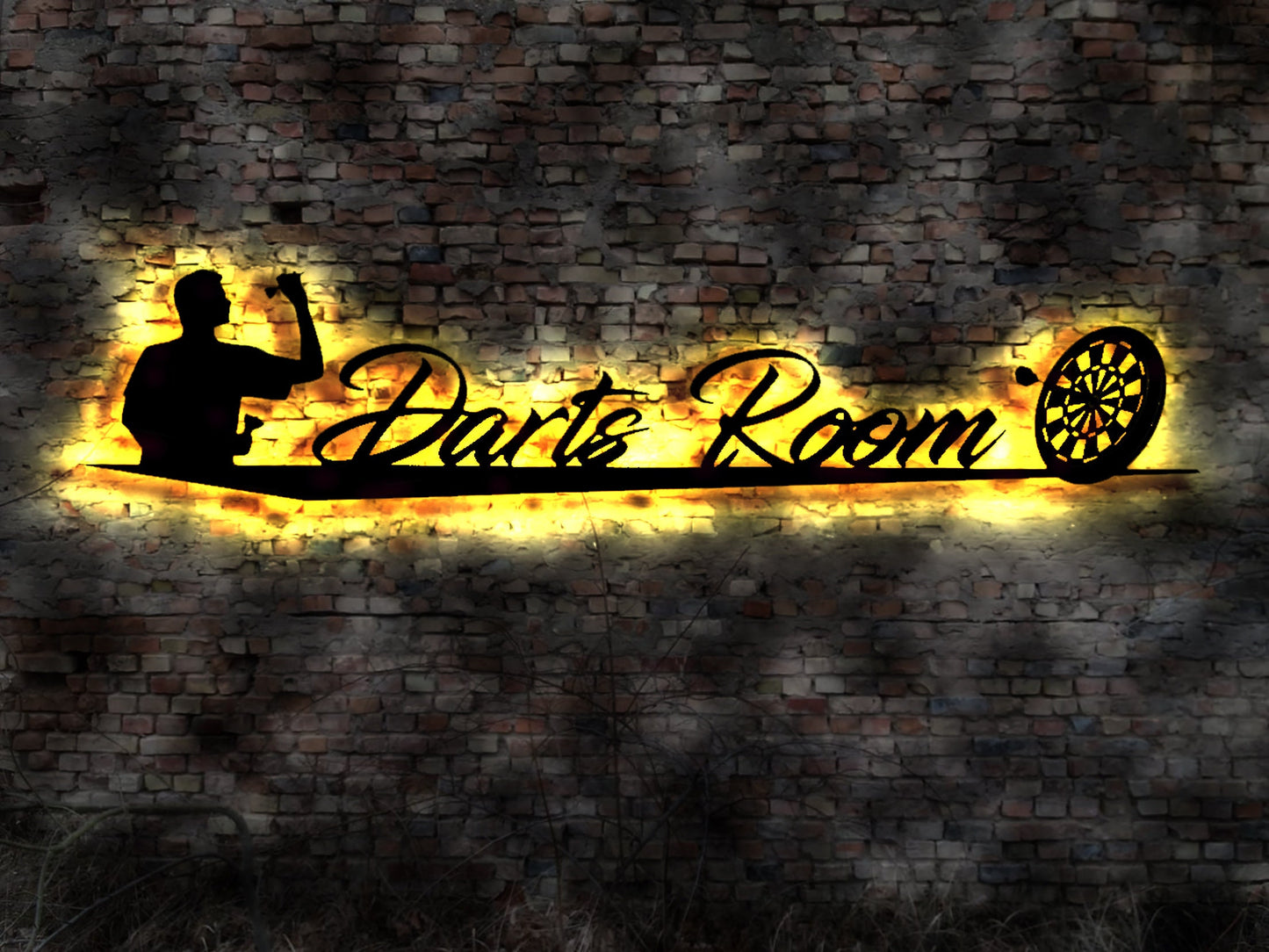 Dart Darts Dartpfeile Spiel Dartspiel Dartscheibe Leuchtschild LED Deko Auto Autoaufkleber Schild retro Leuchtschild Wandsticker Room
