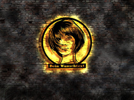LED Wandbild Friseur Salon Schild Werbung Firmenschild Firma Reklame Hair Einrichtung Deko Wandbild Bild Kunst gepresst Schild Hairdresser
