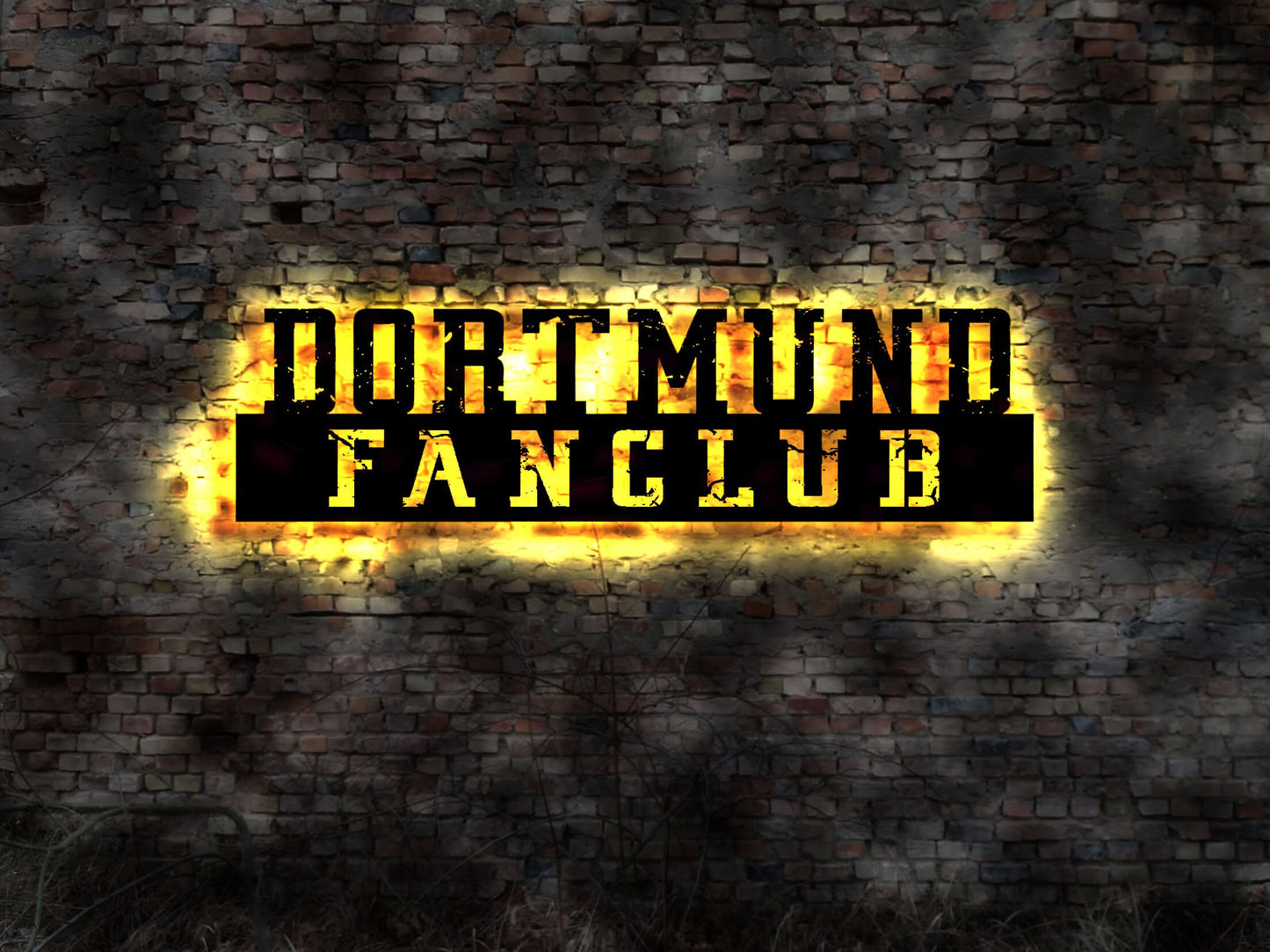 Skyline Dortmund LED Wandbild Holz Stadt AK Karte Map Stadtplan Wandsticker Leuchtbild Neonreklame Wandtattoo Reiseführer Silhouette