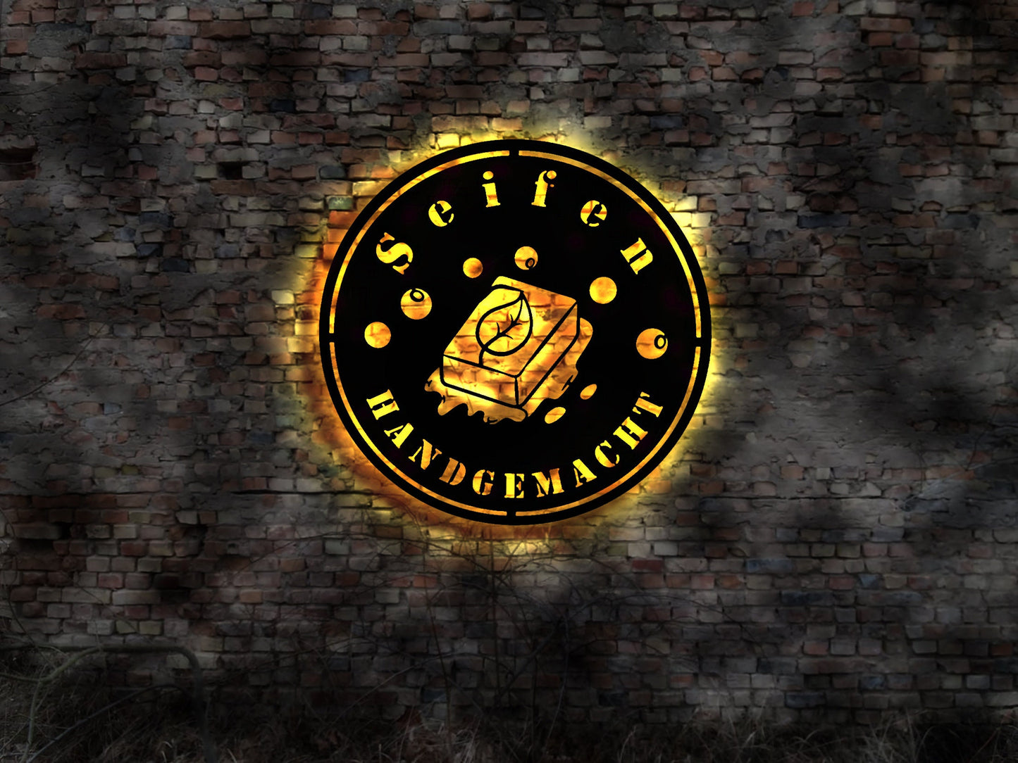 Seife Seifen Schild  Reklame no Neon sign Neonreklame Tattoo Buch Firma Blechschild Leuchtschild  Leuchtbild  sign machen Buch Anleitung