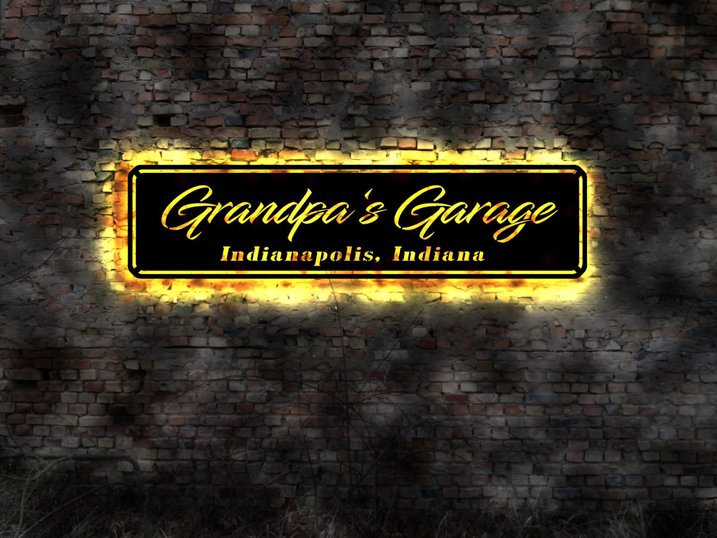 Opa Garage Schild  Geschenk Gift  Kundenspezifische Garage Dekor Vatertagsgeschenk Opa Schild no Metall Garage custom made für Mechaniker