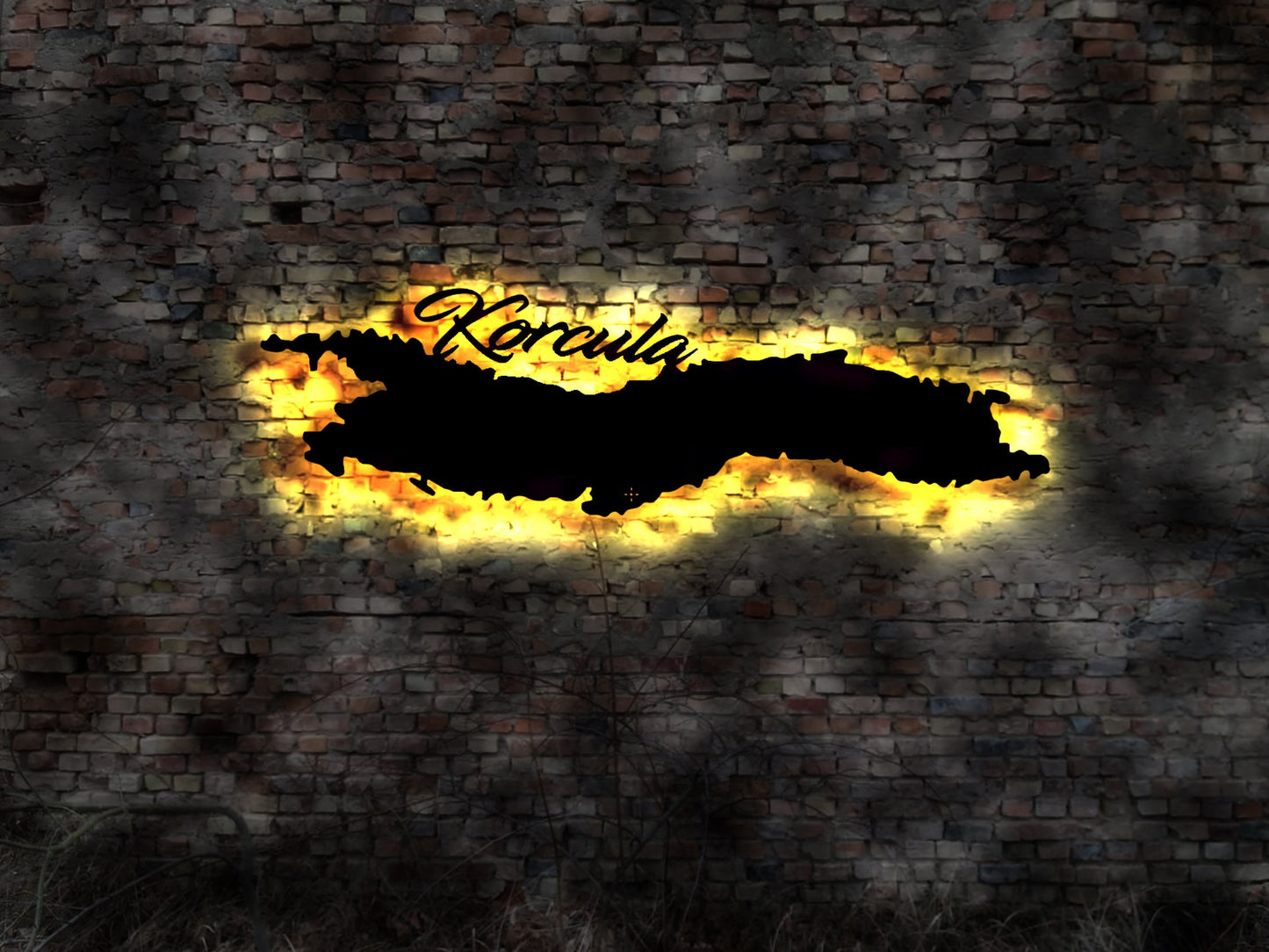 Led Schild Insel Korcula