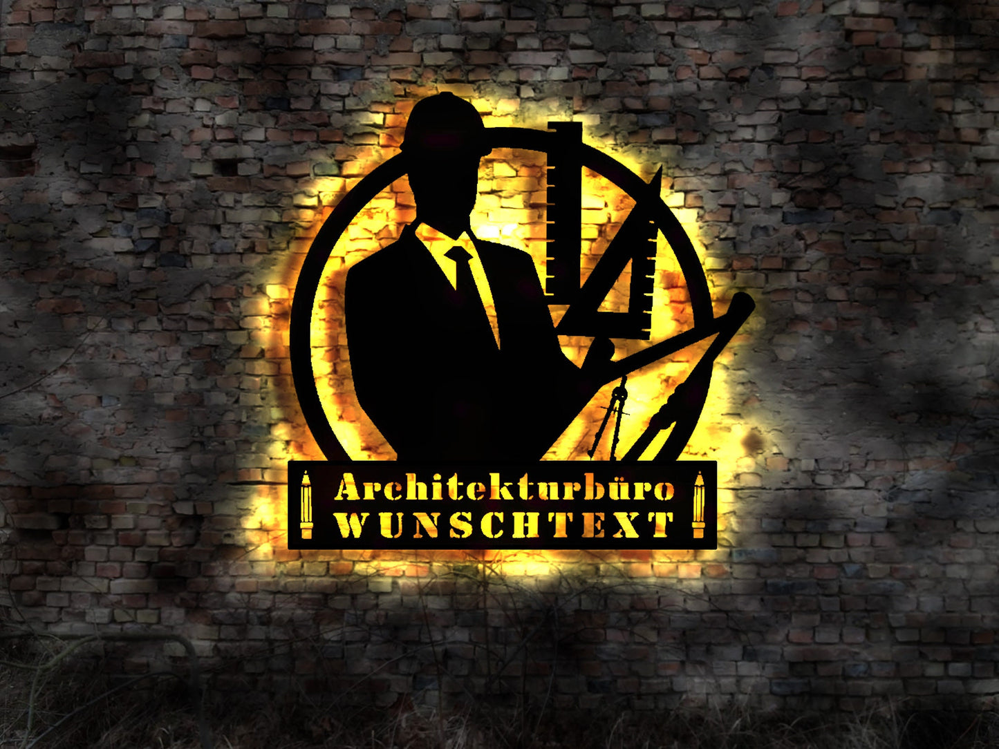 LED Leuchtschild Architekt Architektur Architekturbüro