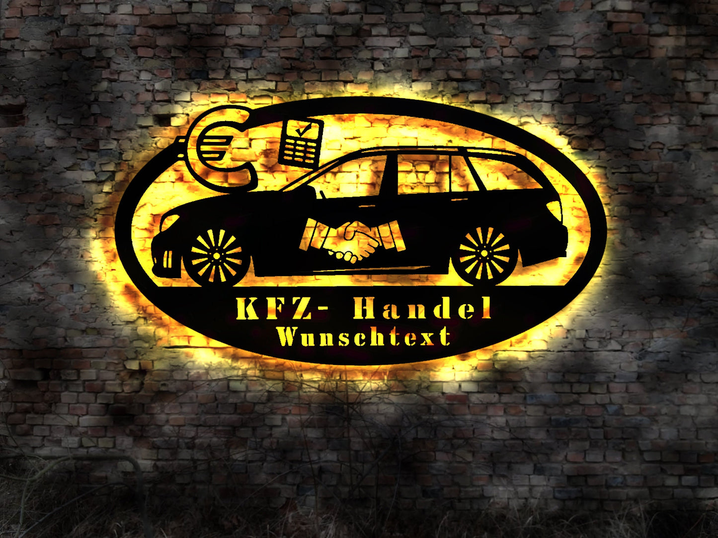 LED Schild KFZ Handel Händler Autohandel