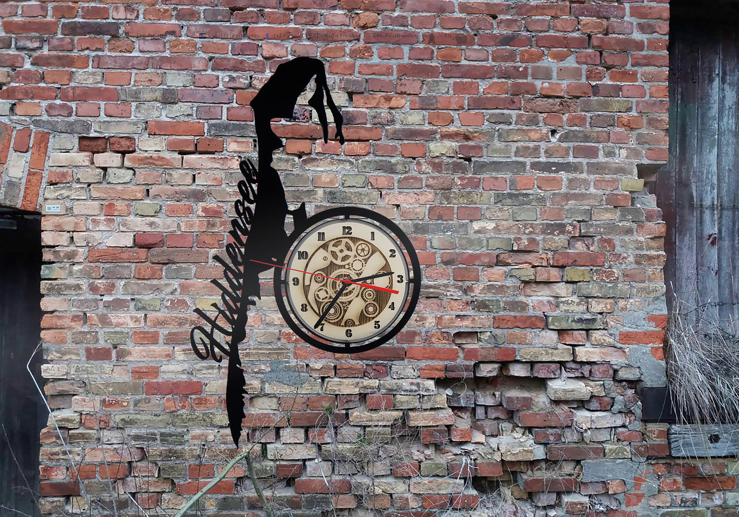 Uhr Wanduhr Bild Insel Skyline Hiddensee Ostsee Urlaub