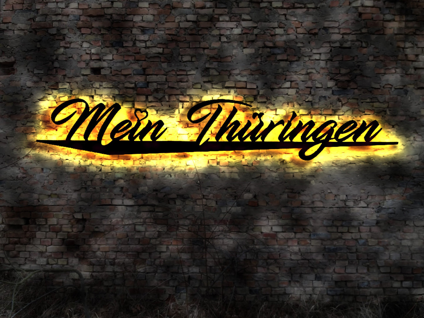 Skyline Bundesland Mein Thüringen LED Wandbild Holz Stadt AK Karte Stadtplan Wandsticker Dresden  Wandtattoo Reiseführer Silhouette