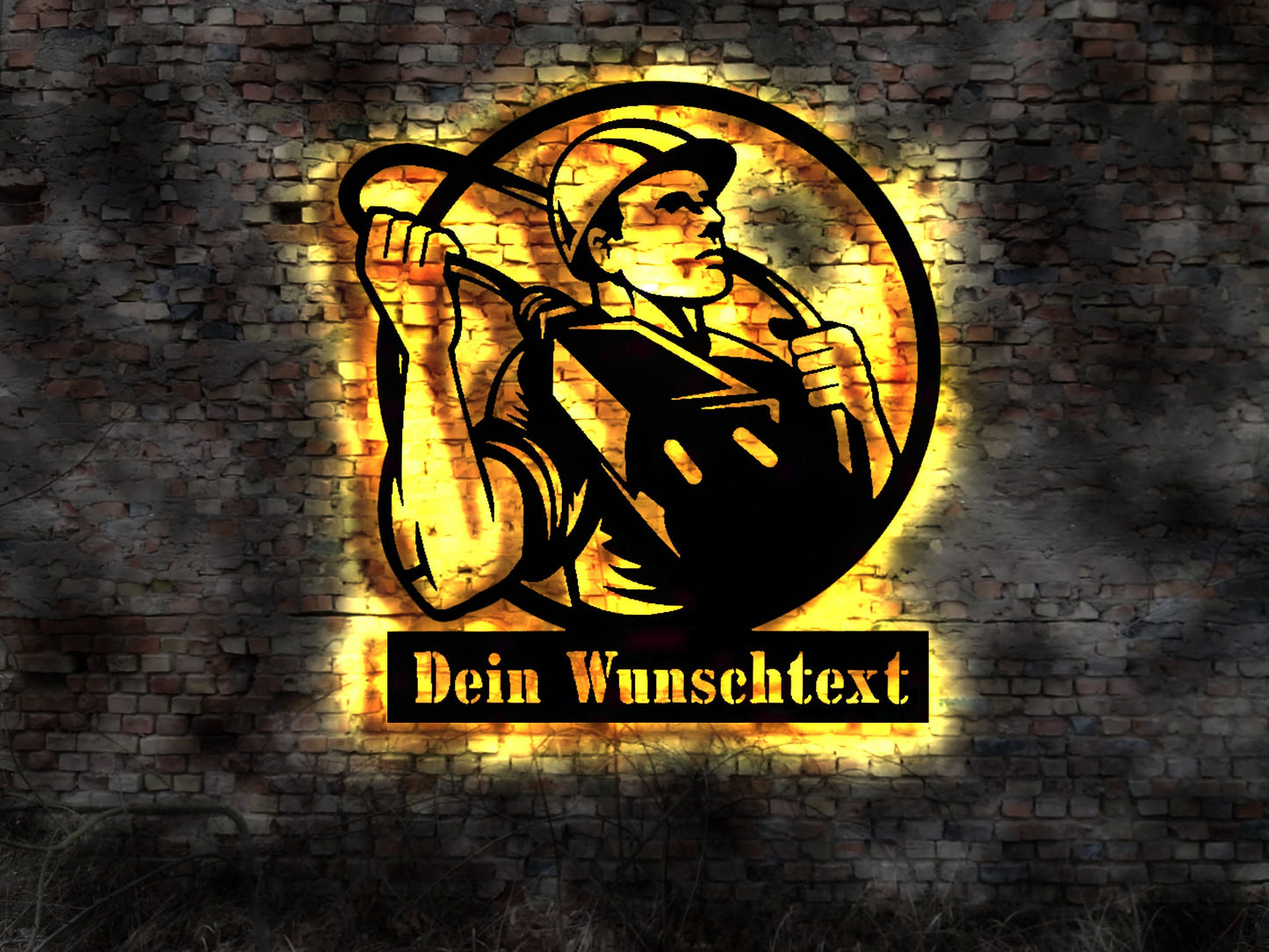 Elektriker Elektro Schild Warnschild Reklame Buch Bild Wandbild Stromprüfer Schild LED Deko Wandsticker Leuchtbild Neonreklame Geschenk Idee
