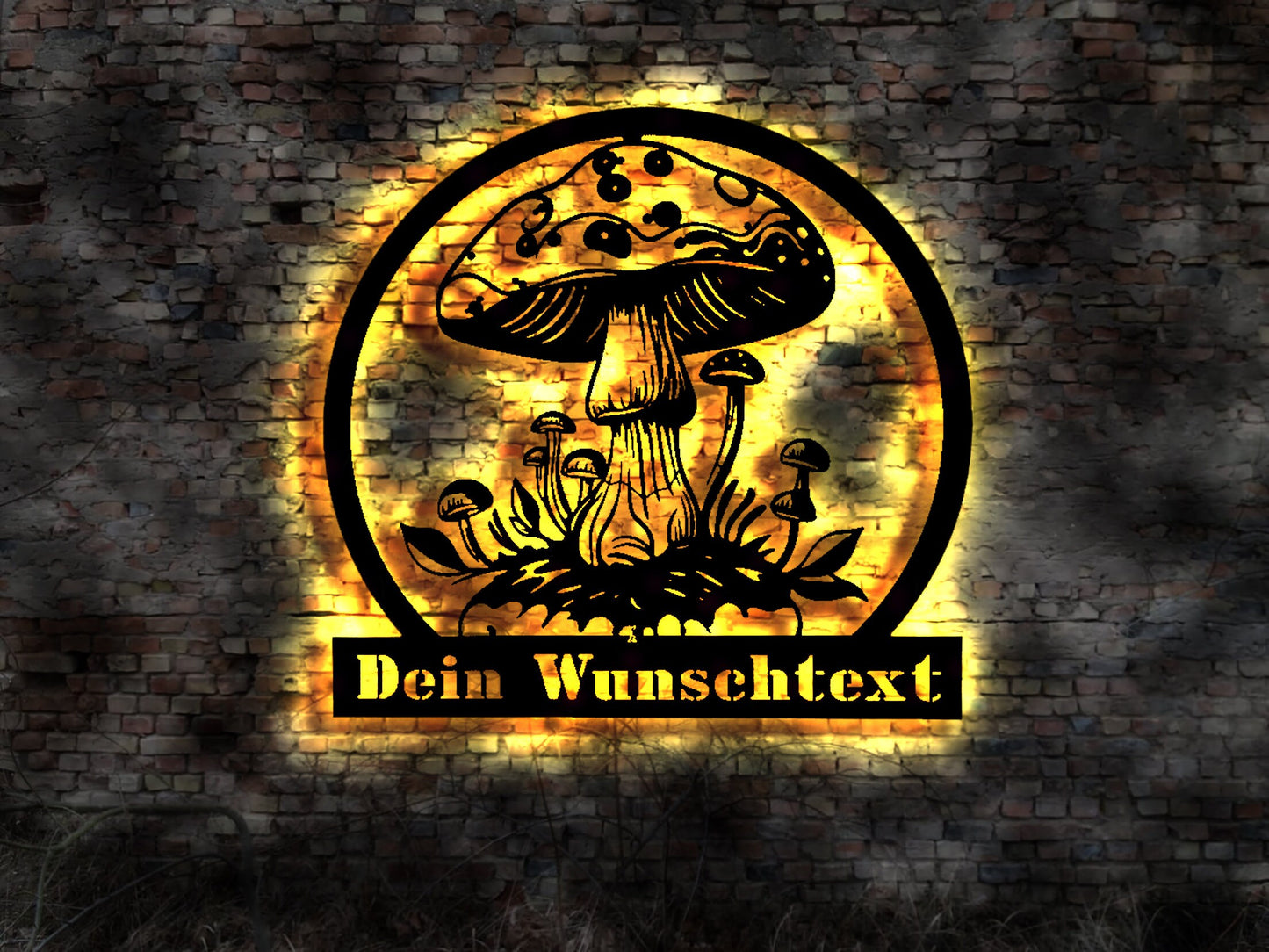 Deko Poster Bild Plakat LED Wandbild Pilze sammeln Fliegenpilz Speispilz Pilzbuch bestimmen