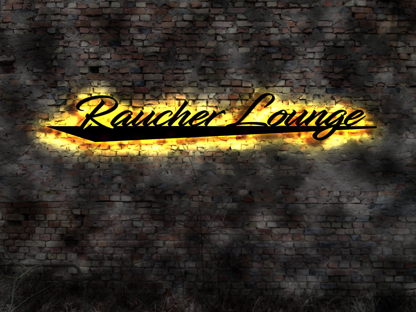 LED Raucher Lounge Raucherzimmer Schild Filterzigaretten Dose Drehtabak Tabak Waren Tobacco Hülsen Raucher Raucherzone Raucherbereich