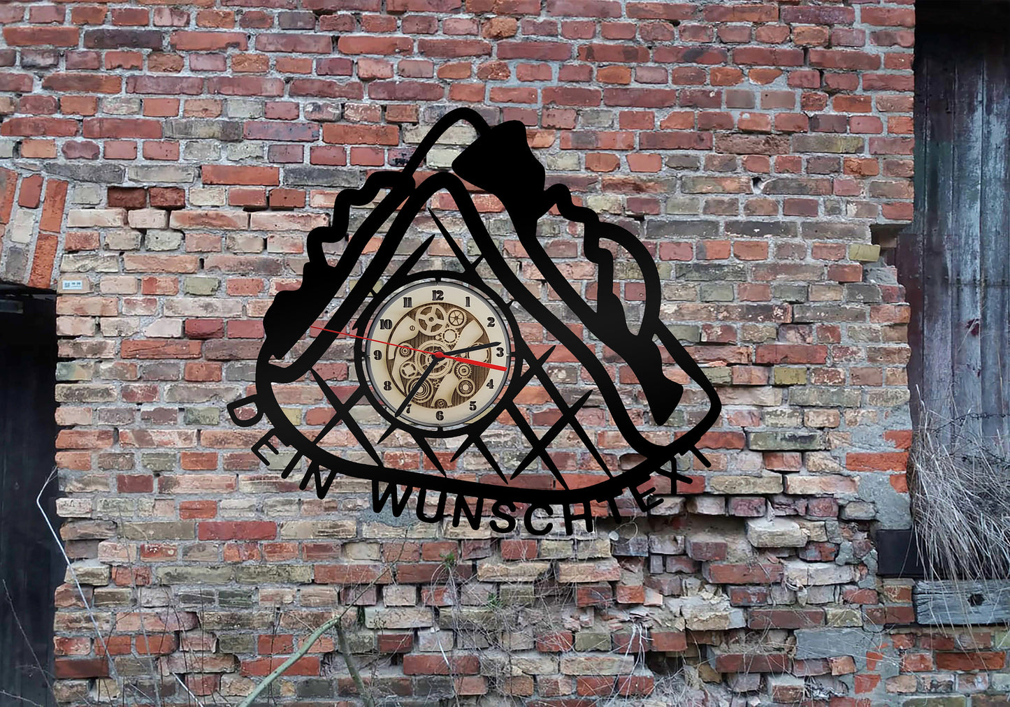 Wanduhr Uhr 3D Imbiss Döner Werbung Reklame no Neonreklame Schild Doner Spieß Kebab Deko Auto Autoaufkleber Schild retro geprägt