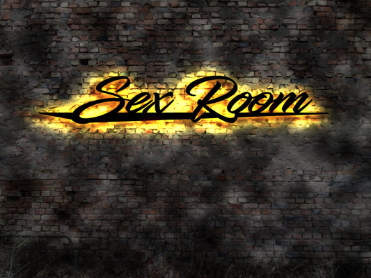 LED Zeichen Schild Sex Room Bordell sign Schlafzimmer Lounge Schilder lustig