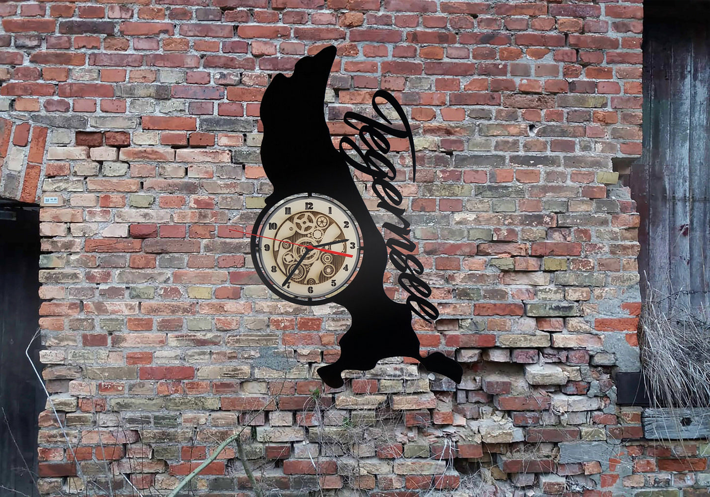 Tegernsee Wanduhr Uhr Holzuhr Uhren Ziffernblatt Clock Holz Armbanduhr Hotel Pension See Haus Urlaub Souvenier