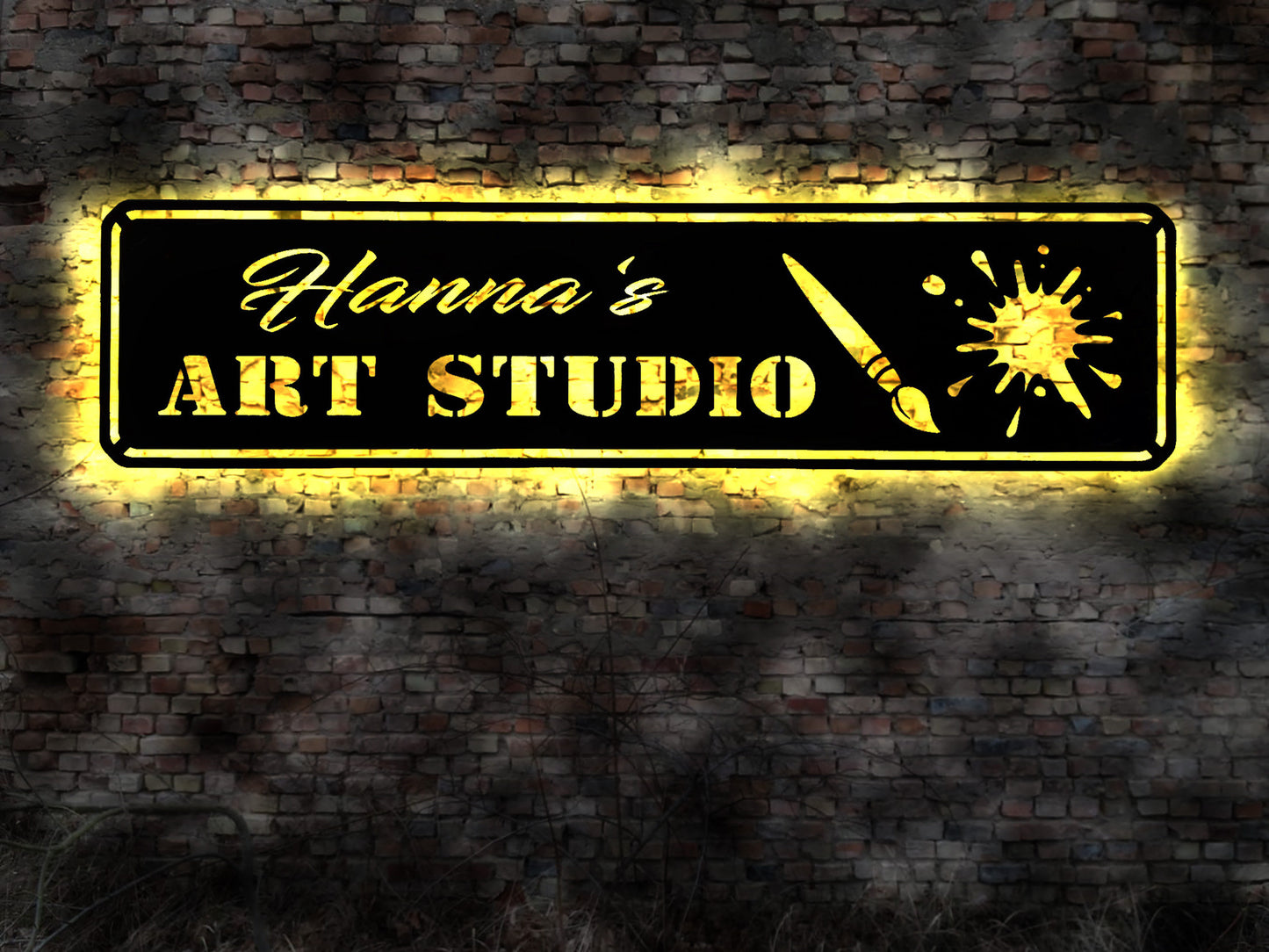 Art Studio Künstler Galerie Schild Werkstatt Malerei Ölgemälde malen custom personalisiertes Geschenk Geschenke