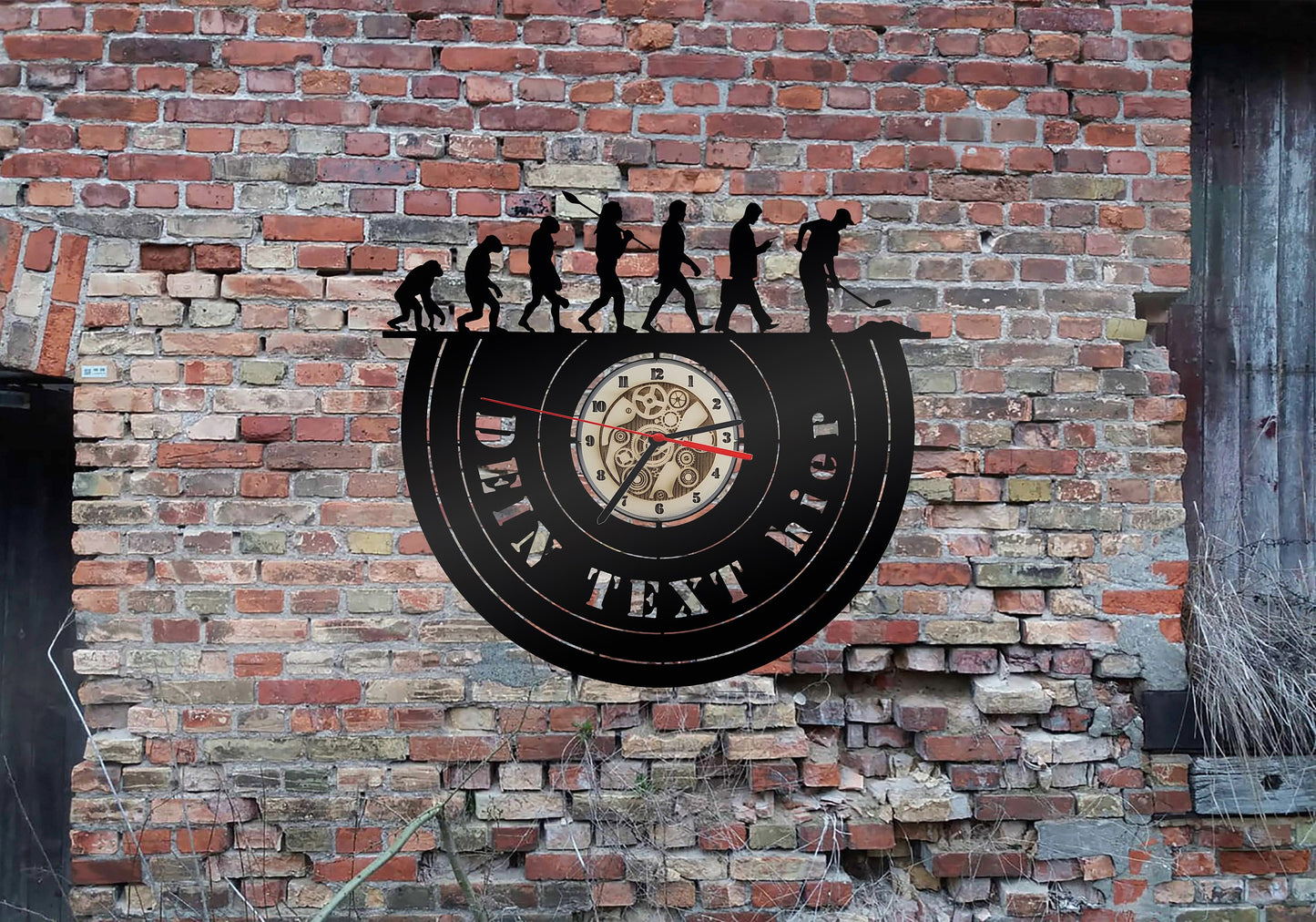 Uhr Schild Straßenbau Straßenbauer Pflasterer Strassenbauer Asphalt Zunftzeichen Rund Innungsschild Logo Emblem Zeichen Innungszeichen