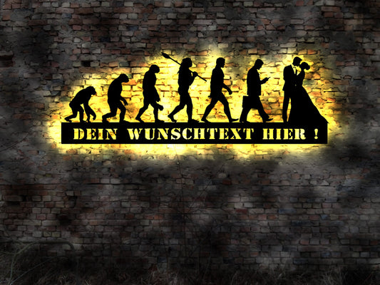 LED Wandbild witziges Hochzeitsgeschenk Hochzeit Schilder