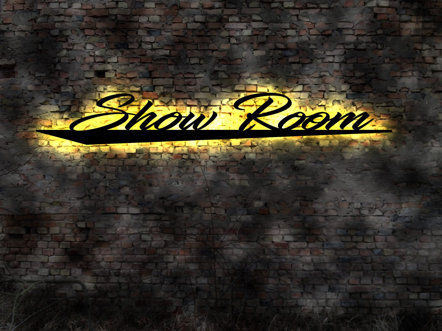 Show  Room LED Leuchtschild Showroom Ausstellung Schild Museum Werbeschild Eingangsschild