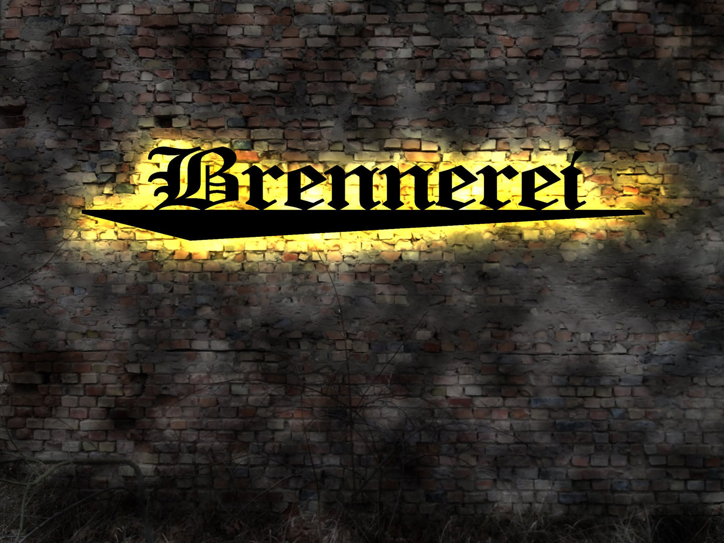 LED Schild Brennerei Schnaps Schnapsbrennerei destillieren