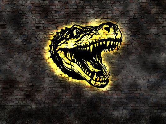 LED Wandbild Leuchtschild Krokodil Neon sign Leuchtreklame Schild  no Aufkleber Sticker Wandbild