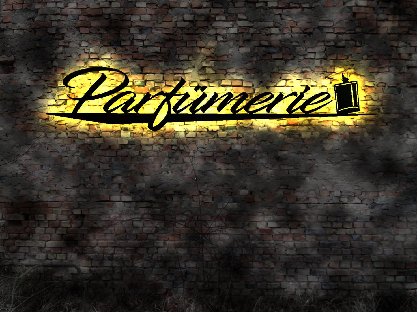 LED Wandbild Parfümerie Parfüm Schild Deko Duft Deo Parfümier