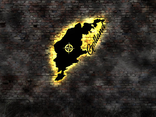 Skyline Insel Gotland Schweden Silhouette Umriss