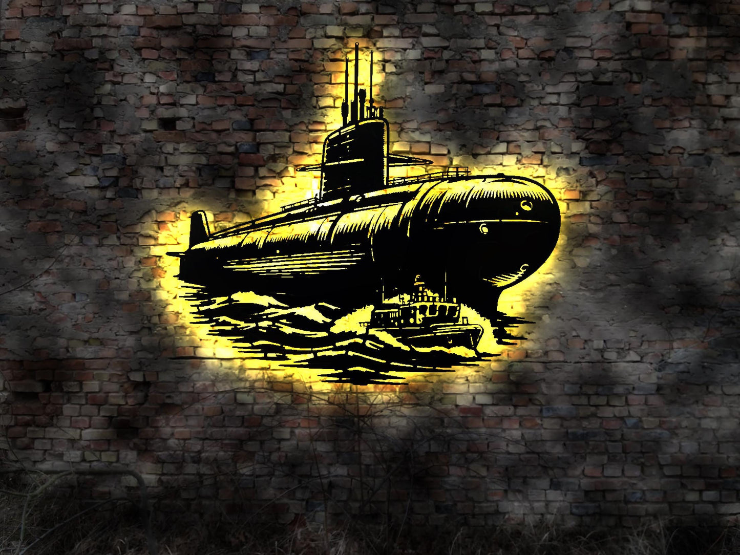 Leuchtreklame LED Schild U-Boot U Boot  Modell Leuchtschild