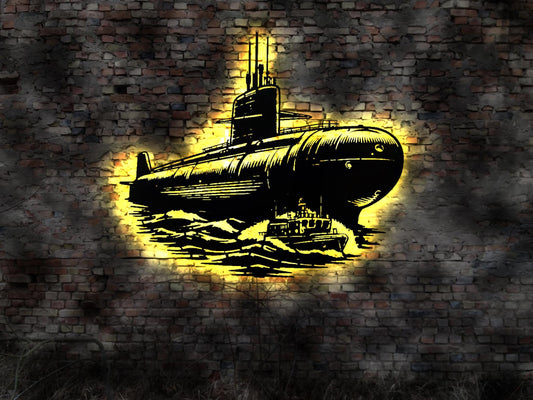 Leuchtreklame LED Schild U-Boot U Boot  Modell Leuchtschild