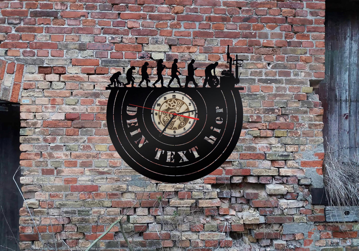Lustige Wanduhr Reifenservice individuell Text Radwechsel Werkstattschild Geschenkidee