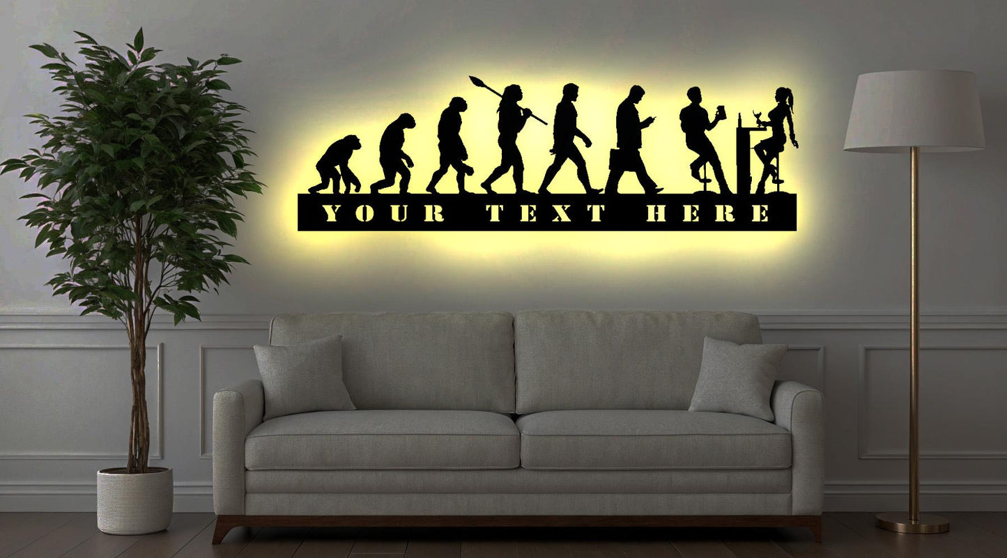 Lustiges Barschild LED beleuchtet Bar Schild Kneipe Deko Tresen Partykeller