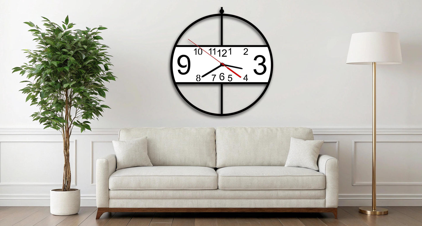 Ausgefallene grosse moderne Wanduhr Wohnzimmer Küche leise Uhr ohne Tickgeräusche einzigartige , runde Wanduhr Holz Wanduhre Wand-Uhr