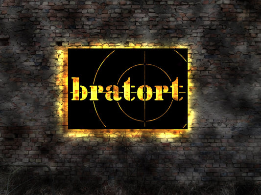 Bratort - Küche Grill no Blechschild Dekoration Kitchen no Outdoor Schild Herd Aufkleber Bowlingcenter Wandtattoo Blechschild Leuchtschild
