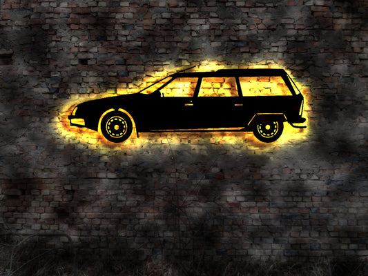 French Frankreich französisches KFZ DEIN Auto als 3D LED Wandbild Cabrio V6 Biturbo Coupe Cabriolet Modellauto Car France Oldtimer Kultauto