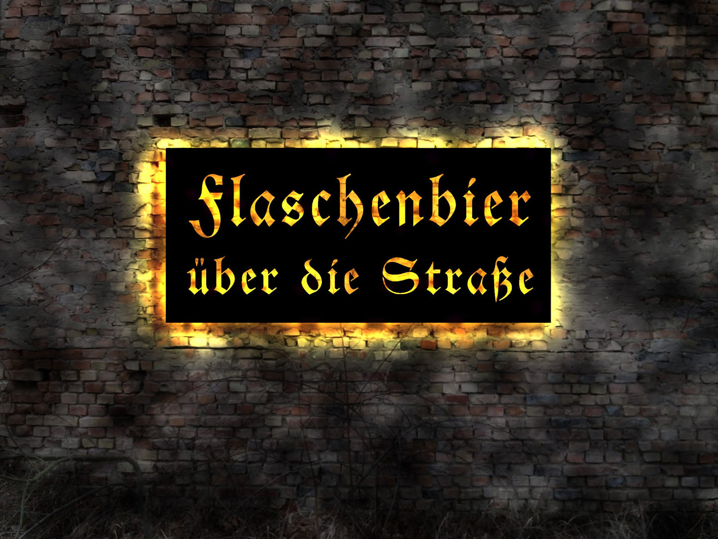 Flaschenbier Bier no Metallschild Blechschild Schild Sign Emallie Emailschild Schild Aufkleber Wandtattoo Wandsticker no Emaillieschild