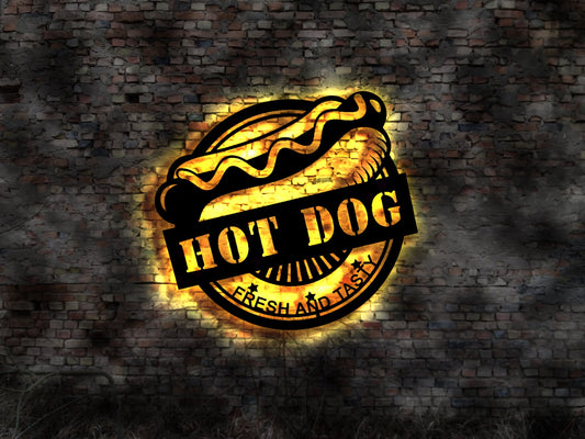 3D Wandbild Schild Hot Dog Dogs Hotdog Maschine Maker Würstchenwärmer Theke Wurstkocher Verkaufswagen Aufsteller  Schnellimbiss Imbisswagen