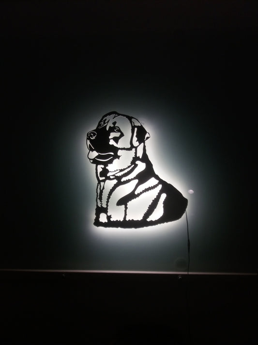 LED Bild Kangal  Aufkleber Plüschtier Stofftier Warnschild Schild sign Hund Dog Silhouette Aufnäher Hundeschule