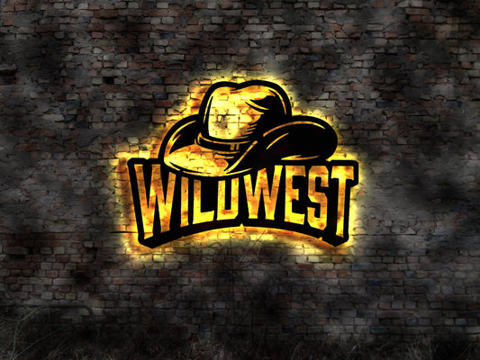 Wild West Kneipe Bar Deko Holzbild Western Sammlung Italo Revolver Tresen Gastro  Saloon Cowboy