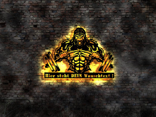 Gym Leuchtreklame Steroide Anabolika Fitness Bodybuilding Studio Fitnessstudio Schild LED Aufkleber Logo Buch Firmenschild Leuchtschild