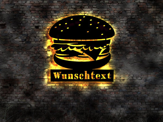 Burger Imbiss Fast food Pizza Display Aufkleber Wandtattoo Blechschild Leuchtschild Wandsticker Leuchtbild Neonreklame Neon sign