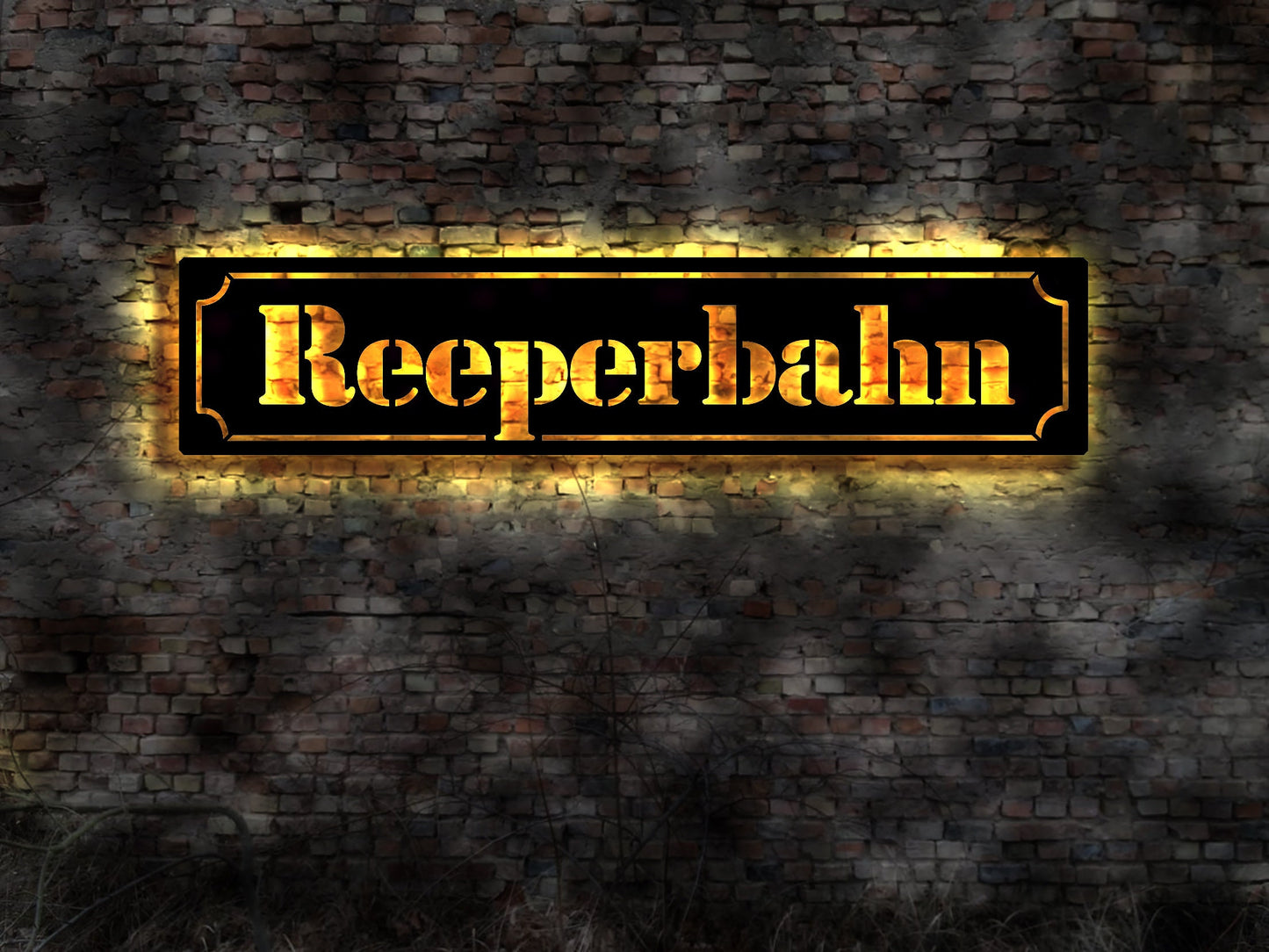 REEPERBAHN Hamburg St.Pauli Blechschild Straßenschild no Metallschild neon Buch T-shirt Fahne Flagge 3D Aufkleber Buch Neonreklame Werbung