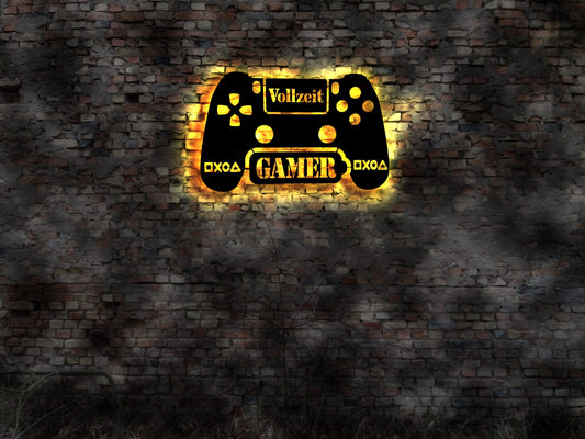 Hardcore Gamer PC Game Spiele Konsole Sammlung Tastatur PC Gaming Zone Schild Schild LED Aufkleber Logo Buch Firmenschild Leuchtschild sign