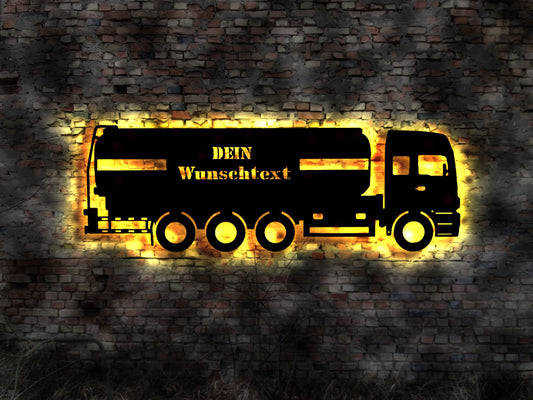 LED Leuchtschild Energie Energieversorger Kraftsoffe Brennsoffe Brennstoff Tanklaster LKW Heizöl Diesel Benzin Kraftsoff Fass Kanister