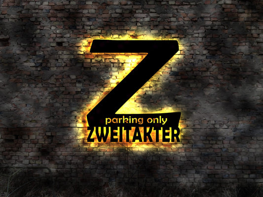 Zweitakter Zweitaktmotor Zweitakt Motor  DDR Oldtimer  Car Schild Buch  Deko Poster Bild Plakat LED  KFZ Werkstatt Schild parking only