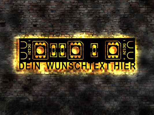 LED Schild Streifen Warmweiss RGB Firmenschild sign Firma no Emailschild Schild Halterung Leiste Profile Verbinder Netzteil sign Stecker