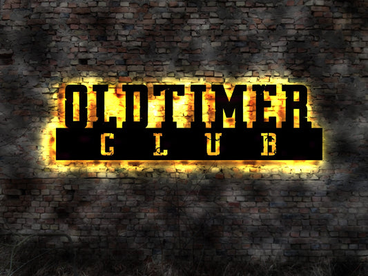 Motor Show Oldtimer Garage Museum Schild no Neonreklame Youngtimer Buch Bild Neonreklame Schild Blechschild Wandlampe LED Wandbild